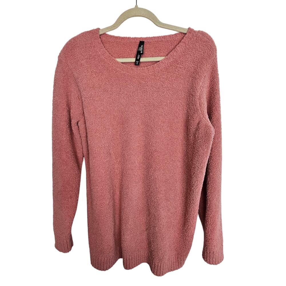 Torrid Sleep Womens 2Pc Pajama Set 1X Pink Plush Comfy Cozy Loungewear Sleepwear